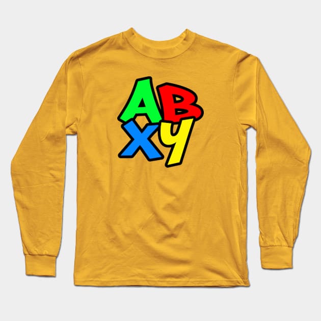 ABXY Alt Long Sleeve T-Shirt by Gamers Gear